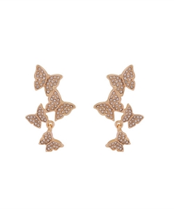Dainty Butterfly Stud Earrings ES700141 GOLD